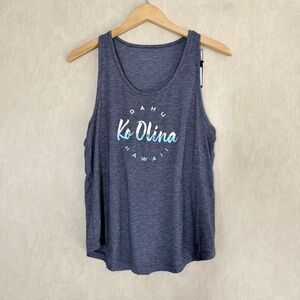 NWT Under Armour Women’s Ko Olina Hawaii Tank Top Sleeveless in Heather Blue M
